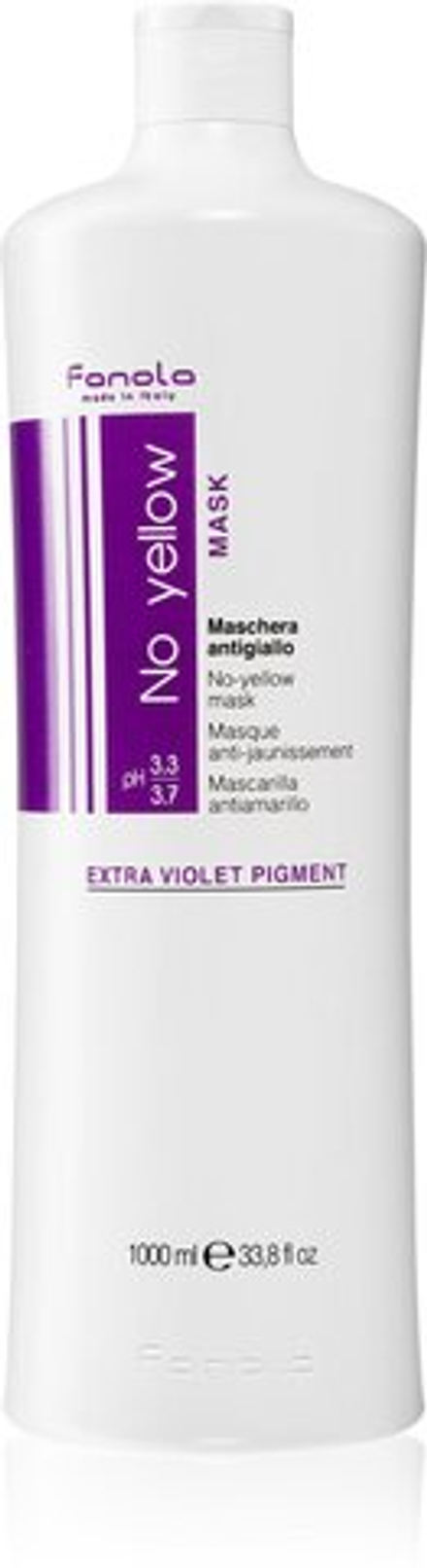Fanola No Yellow - маска для волос, нейтрализующая желтоватый оттенок /   1000  ml  / GTIN 8032947863853