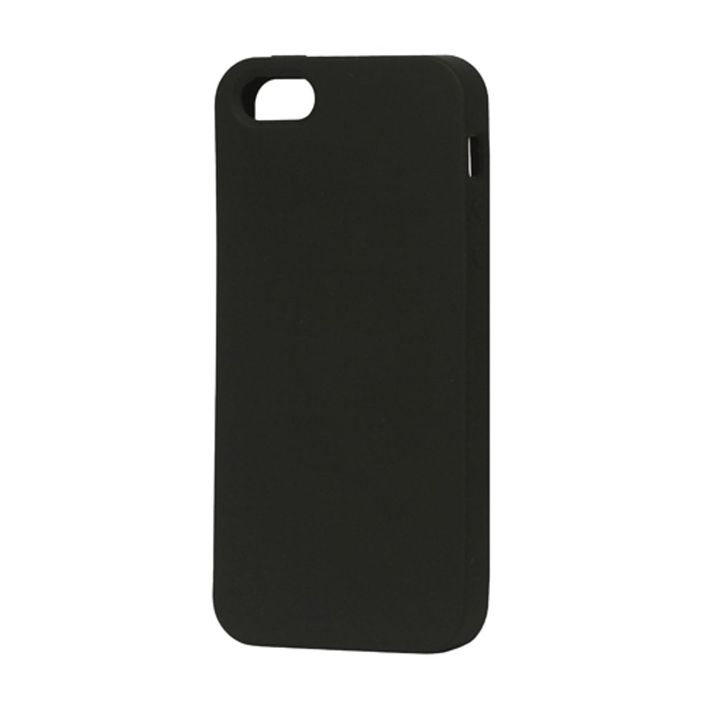 Накладка матовая силиконовая (мягкая) для IPhone 5/5s/5SE/6/6S черная