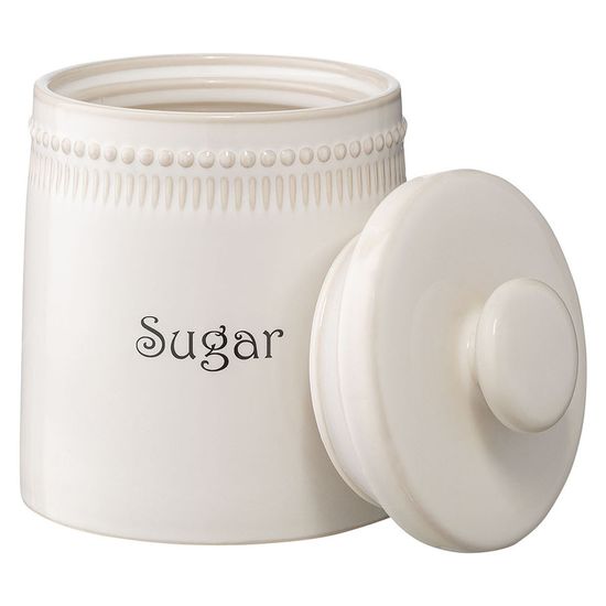 Банка для сахара белого цвета из коллекции kitchen spirit, 820 мл
