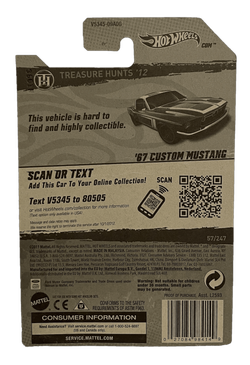 Hot Wheels Treasure Hunt '67 Custom Mustang (2012)