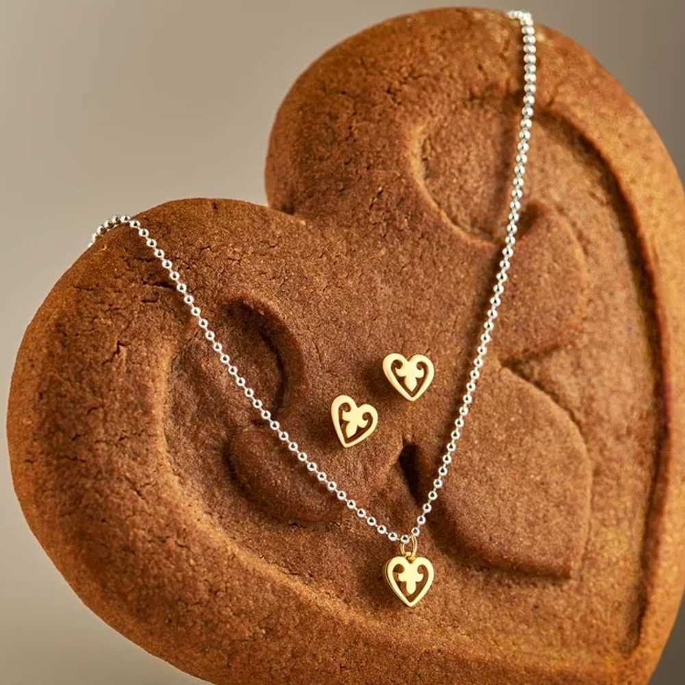 Подвеска СЕРДЕЧКО биколор