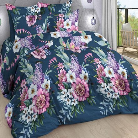 Комплект постельного белья "ВЛ. КАПРИЗ", поплин Премиум, 100% хлопок.