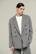 Пиджак двубортный | grey