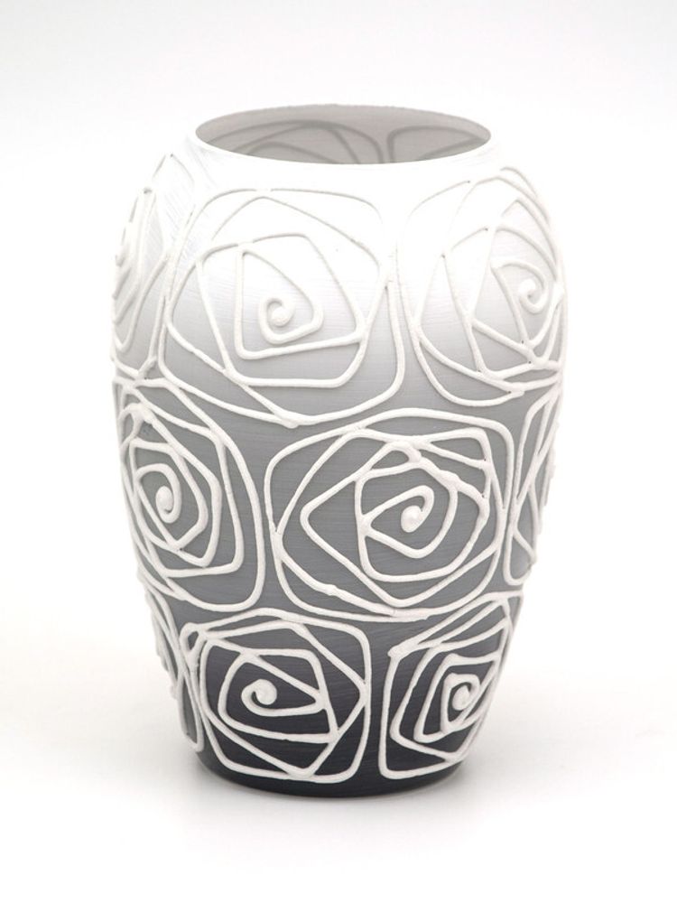 Стеклянная ваза  9381/200/sh120.2