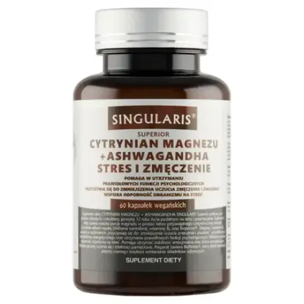 Singularis Superior Magnesium Citrate + Ashwagandha Stress and Fatigue - 60 капсул