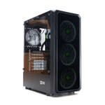 Корпус BaseTech eXtreme GFX-04, Без БП, ATX, чёрный, 4xRGB FAN, 2xUSB2, 1xUSB3, бок: закалённое стекло (BT-GFX-04-TG-4F-RGB)