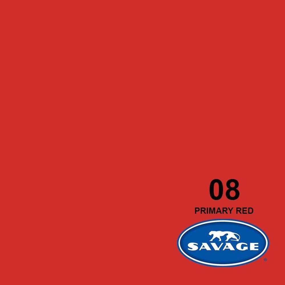 Фон бумажный Savage SA 8-12 Primary Red 2.72 x 11м красный