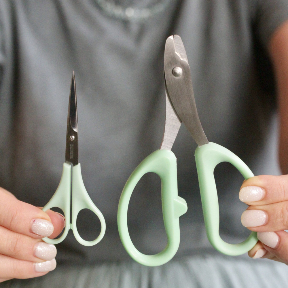 Ножницы и кусачки для флористической проволоки / Набор из двух инструментов для лепки декоративных цветов из сахарной мастики, глины, холодного фарфора