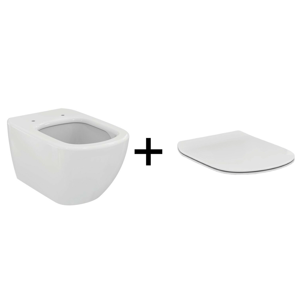 ZZ0001 Промо-комплект Tesi T007901 Подвесной унитаз + Сиденье T352701 в подарок