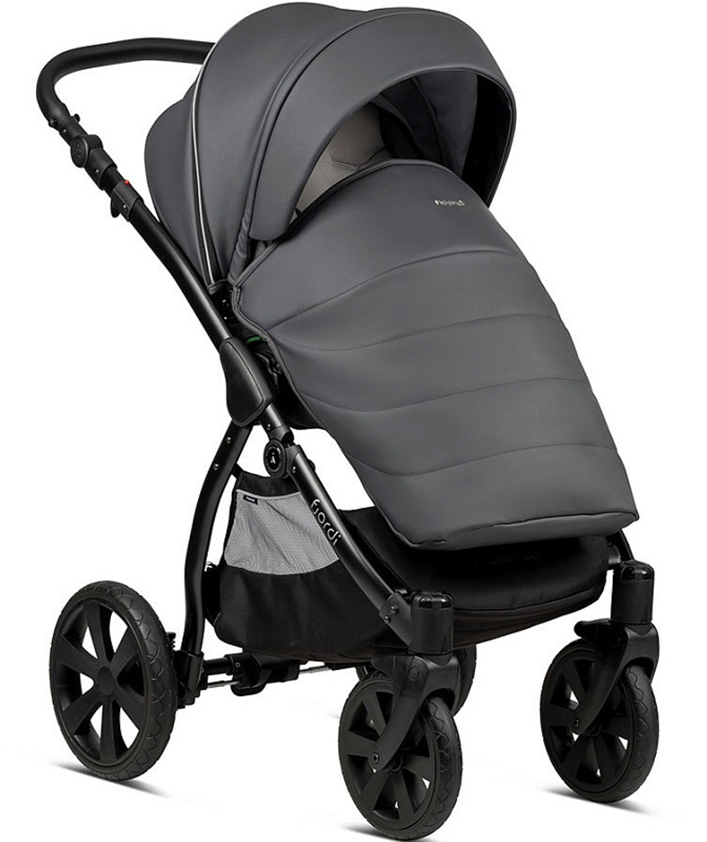 Детская коляска Noordi Fjordi Leather 2022 2 в 1 1132819/1302819 Shadow Grey