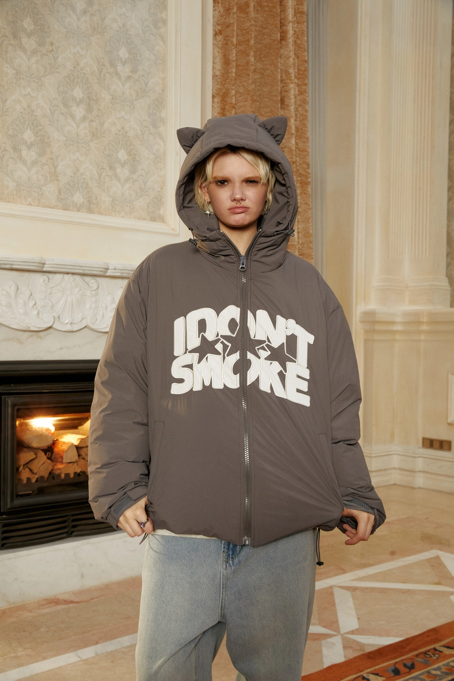 Пуховик DONSMOKE "Kawaii Hood" Down Jacket