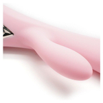 Нежно-розовый вибромассажер-кролик A-King - 22,6 см. (Цвет: нежно-розовый)