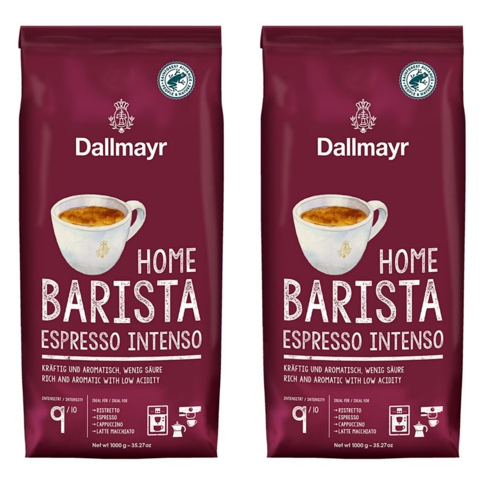 Кофе в зернах Dallmayr Home Barista Espresso Intenso 1 кг 2 шт