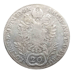 20 крейцеров. Франц II. Е. Австрия. 1804 год. Серебро. F+
