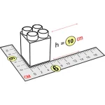 Элемент высокий 6x6x10 см для конструктора 5"