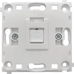 Donel R98 механизм розетки RJ45 White одиночная с центральным расположением, cat.6/ClassE-8, серия