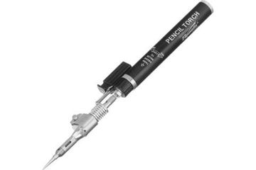 Газовая горелка SPARTA тип "Карандаш" c пьезоподжигом + 4 насадки для пайки,200 мм 914325