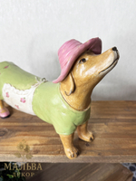 Статуэтка декоративная "Собака Такса" 29x8xH17,5 см от CAMPO Home & Garden