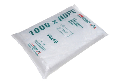 Пакет фасовочный ПНД евро 30х40 Зеленые Буквы 450шт/уп цена за уп