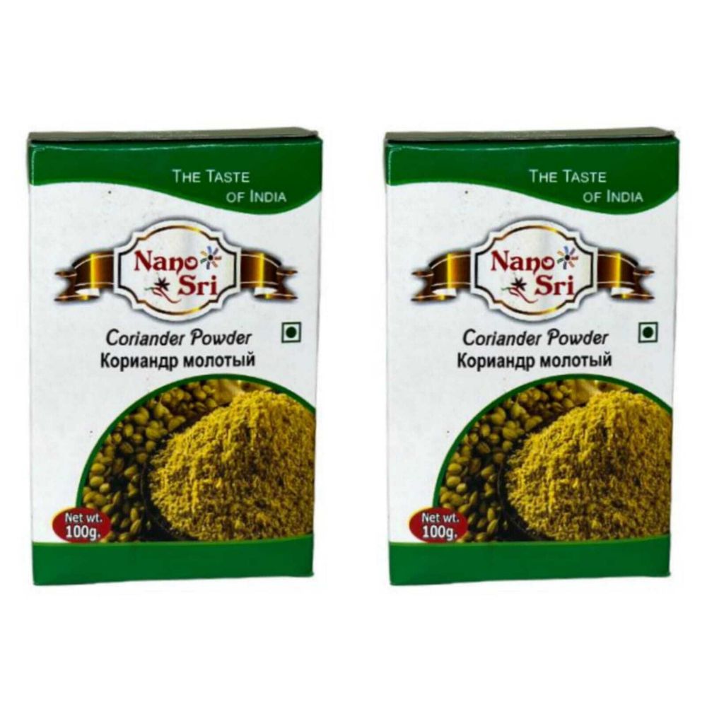 Кориандр молотый Nano Sri Coriander Powder 100 г, 2 шт