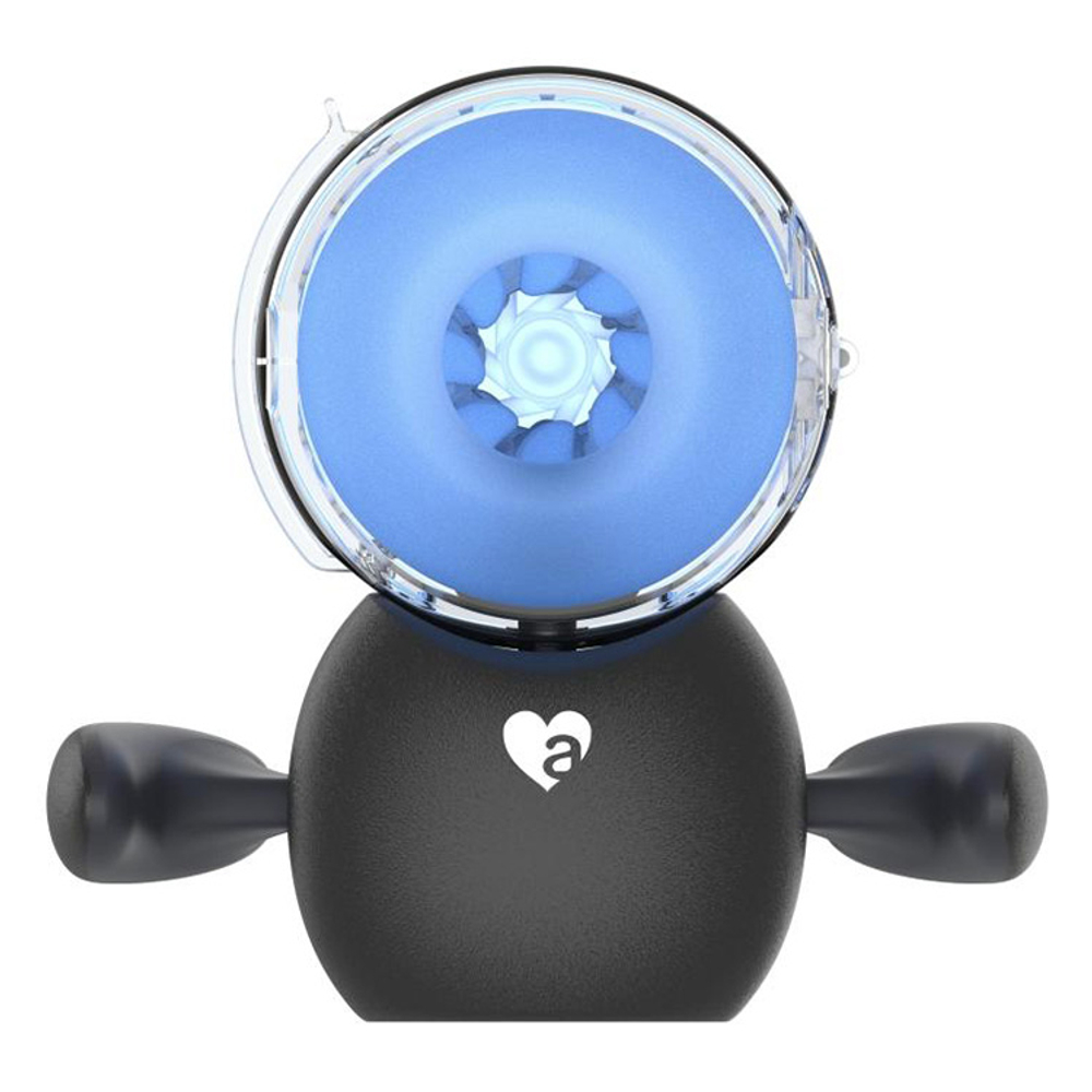 Автоматический мастурбатор с массажем бусинами Amovibe Black Knight Massaging Beads Thrusting Masturbator