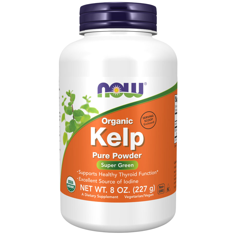 Now Kelp Powder Organic 227g, Келп , Йод