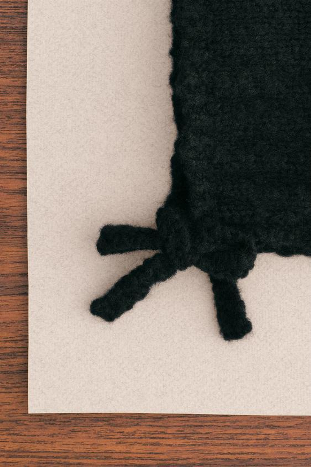 ZARA TIMELESS — ЧЕПЧИК С ШЕРСТЬЮ, ЧЕРНЫЙ