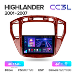 Teyes CC3L 9"для Toyota Highlander 2001-2007
