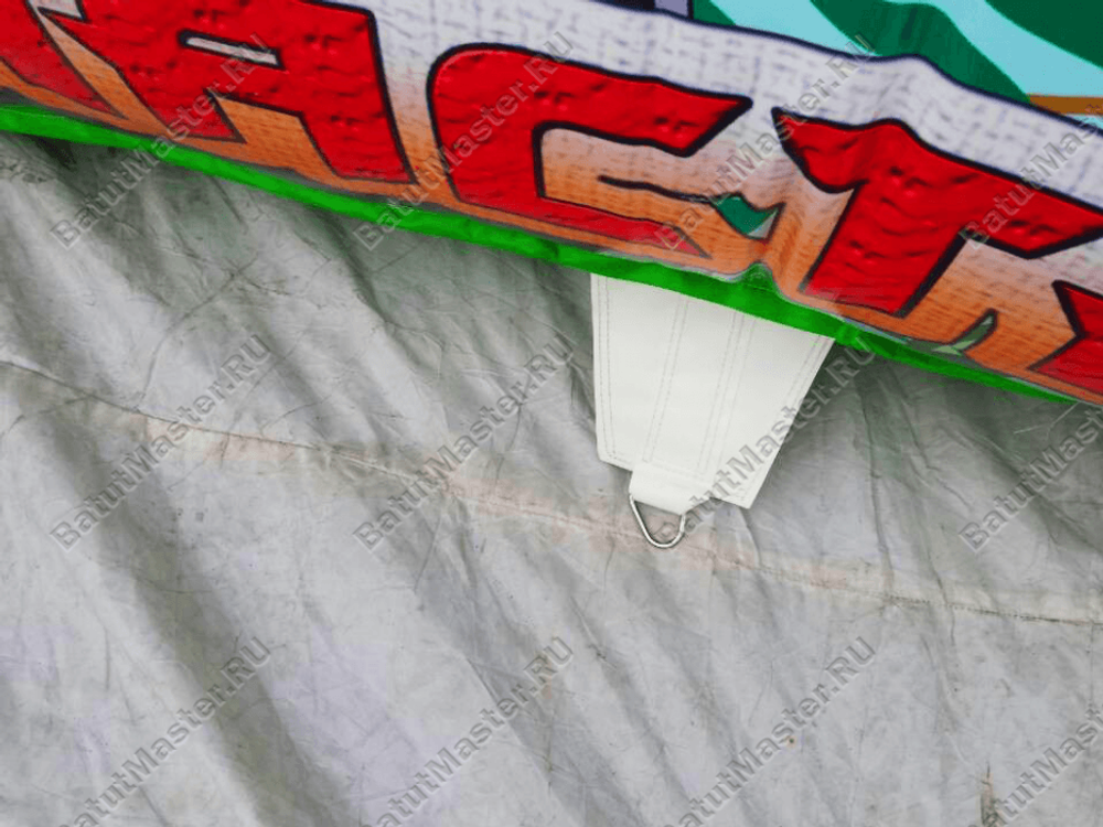 Большой надувной батут-горка "Сказочные богатыри" 13*8*10 м