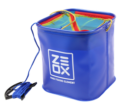 Ведро для рыбалки Zeox Bucket With Rope and Mesh 8л складное