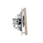 ARTGALLERY 2-клавишный ВЫКЛЮЧАТЕЛЬ, 10АХ, механизм, быстрозажим. клем., ПЕСОЧНЫЙ