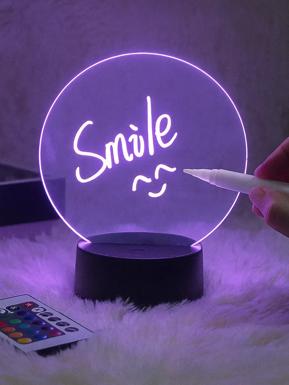 Ночник с маркером - светильник детский "рисуй светом"