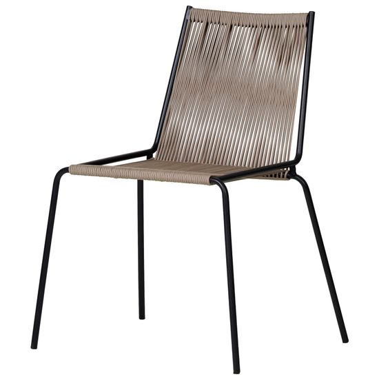 Стул уличный Lion светло-коричневый из металла и шнура