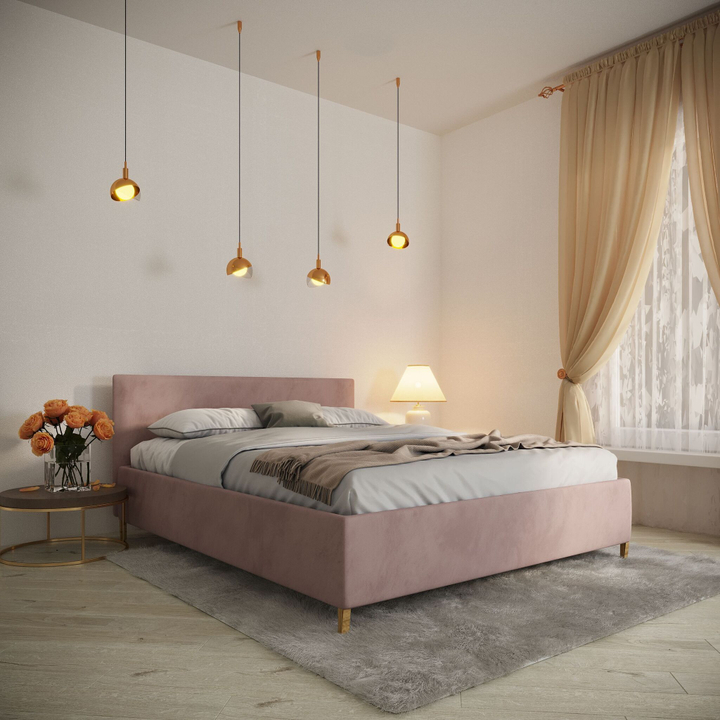 Двуспальная кровать с настилом Изи, 140х190