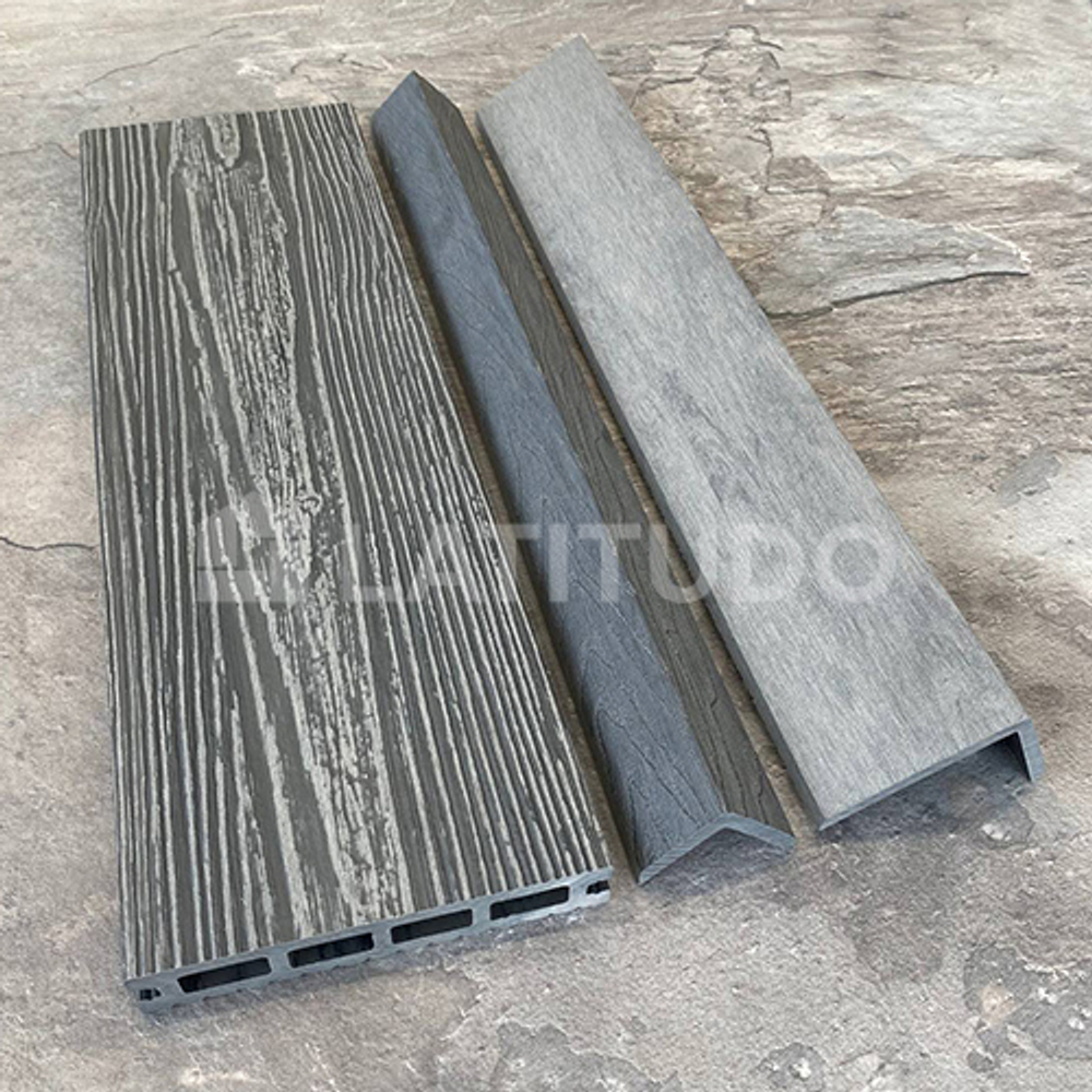 Террасная доска EasyDecking Wood-X 146х23х3010 Серый Микс