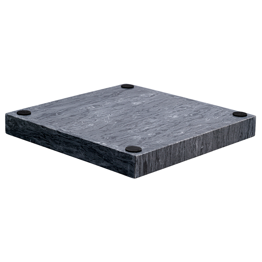 Поднос 25х25см Bergenson Bjorn Marm черный