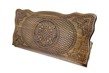 Нарды резные "Тёмный Узор 6" 60, Mirzoyan