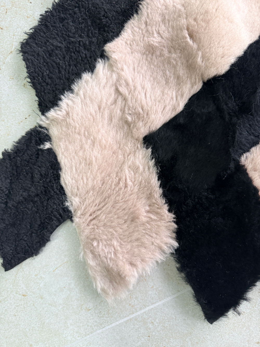 Покрывало меховое ковер из шкуры овчины