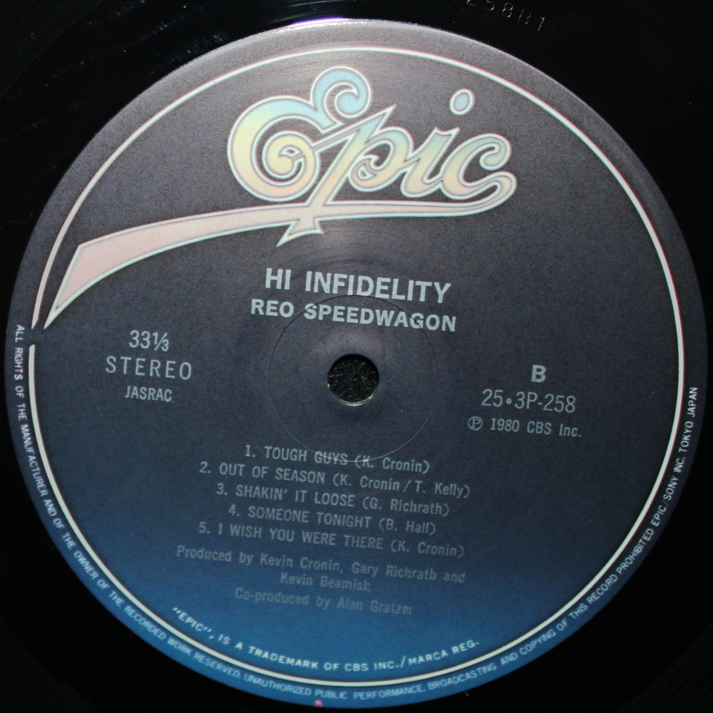 REO Speedwagon / Hi Infidelity (LP)