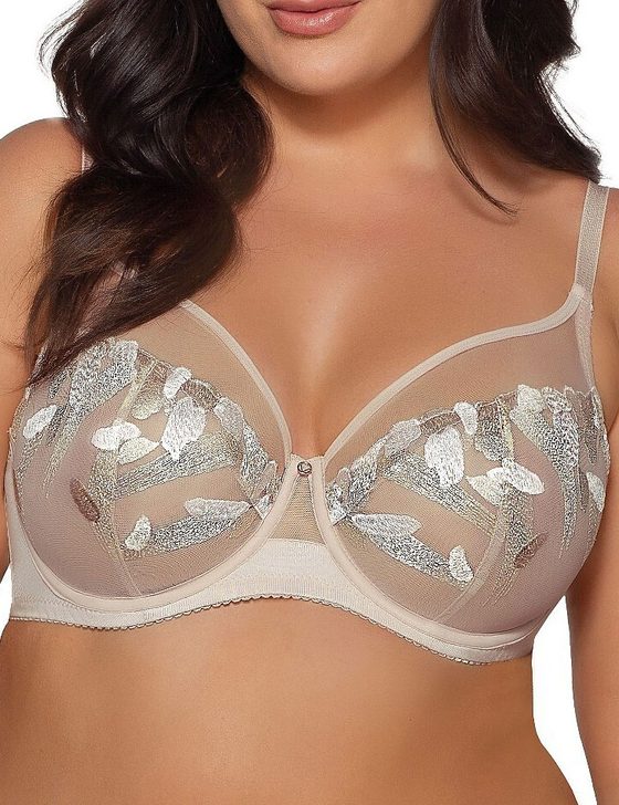 Бюстгальтер с блестящей вышивкой Ava MASUMI 2082 M blush