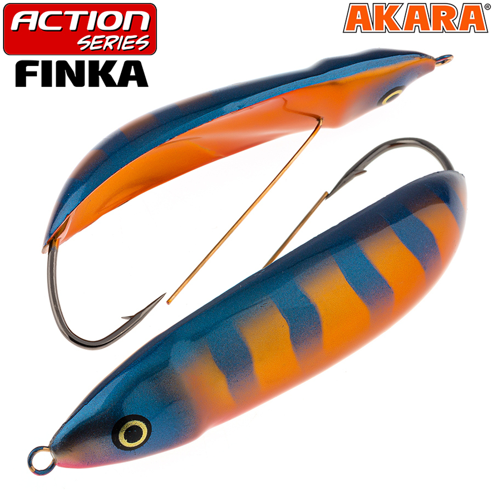 Блесна колебалка незацепляйка Akara Action Series Finka 80S 21 гр. A212