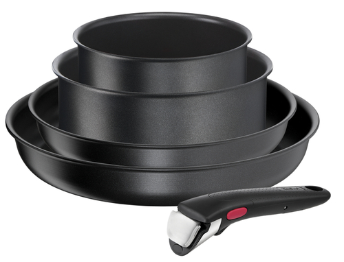 Набор посуды со съемной ручкой Tefal Ingenio Daily Chef Black 5 предметов 16/20/24/28 см L7629102