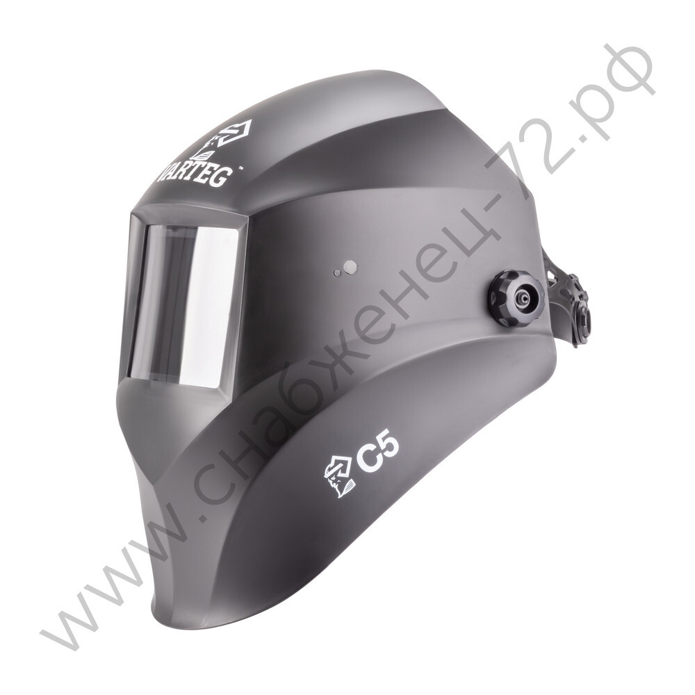 Маска сварщика VARTEG чёрная со стеклом С5