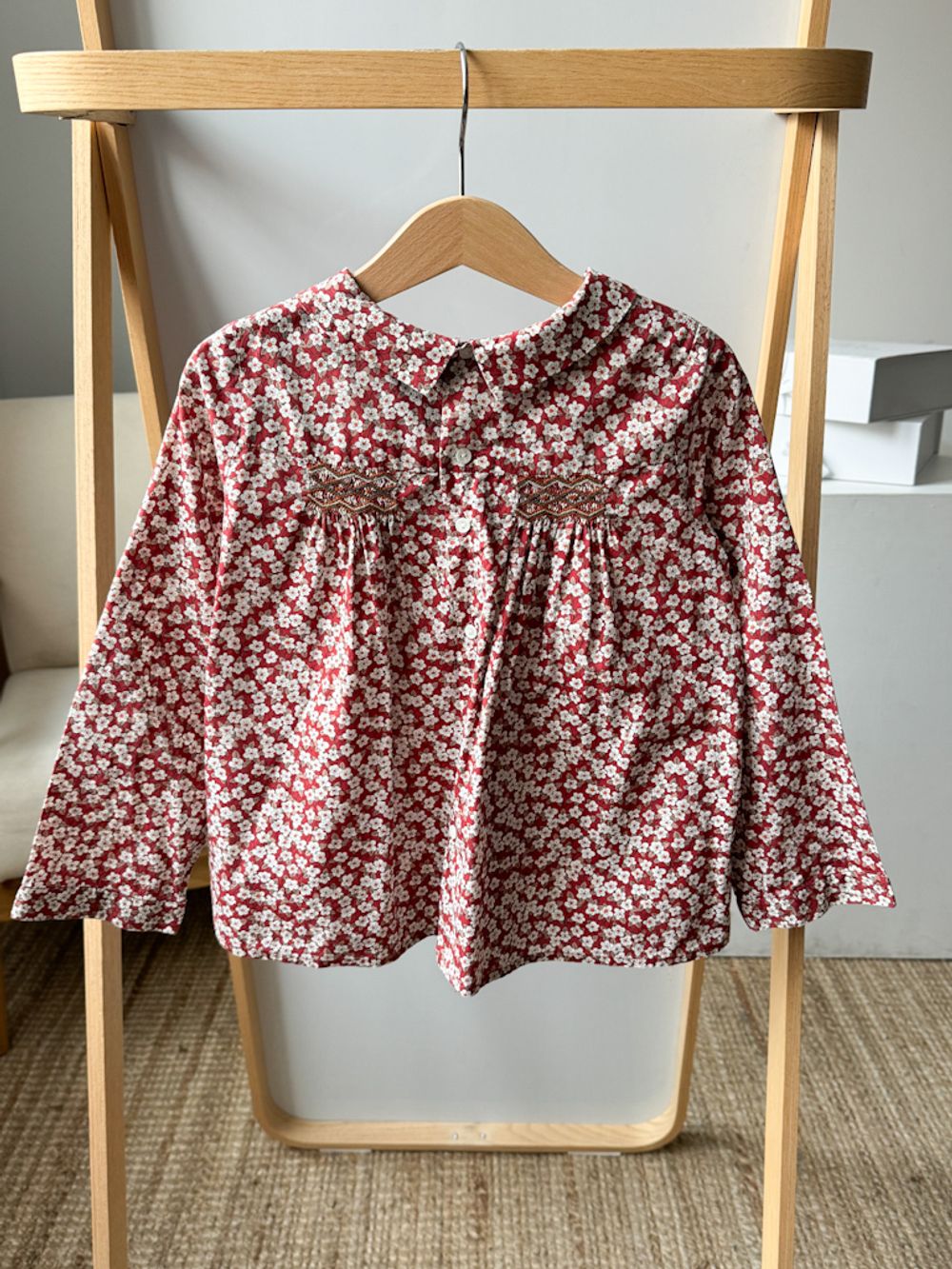 Хлопковая блузка Bonpoint, 116