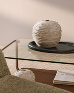 Ваза Evania из бежевой керамики 21 см