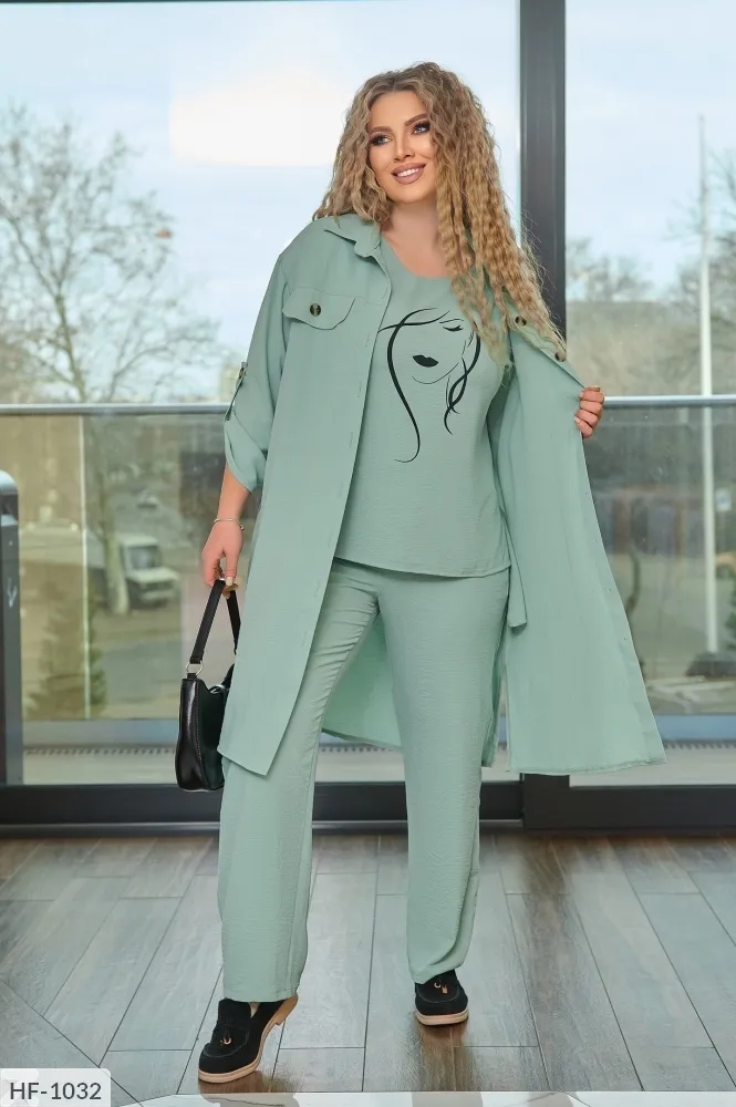 Костюм тройка FI-2783 Фабрика Моды