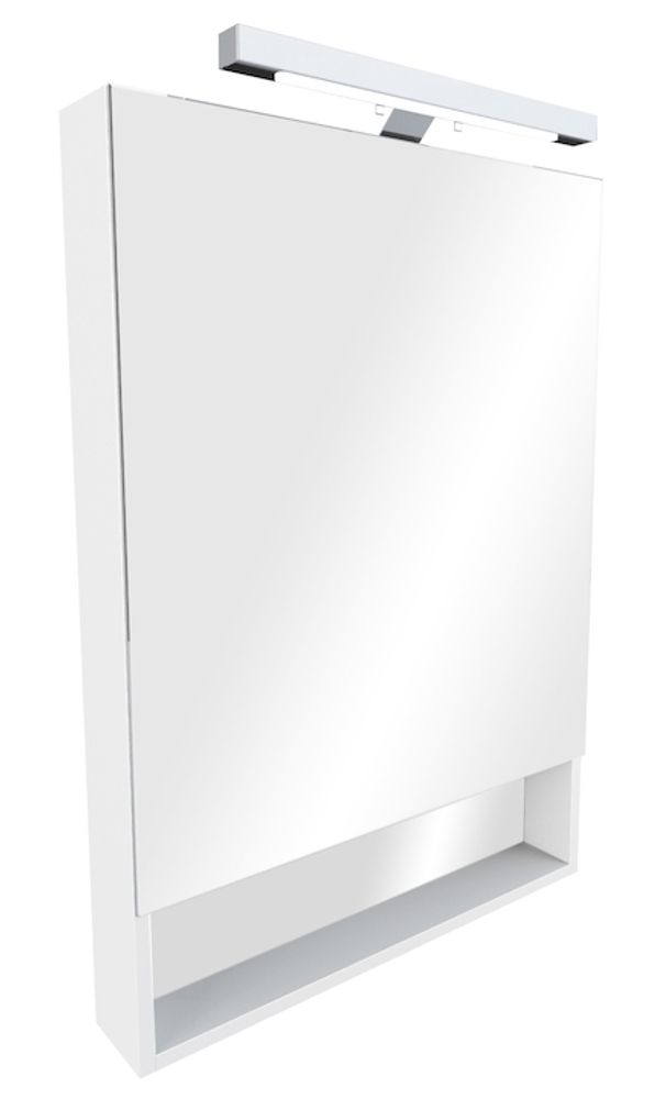 The Gap зеркальный шкаф 800мм, белый, со светильником