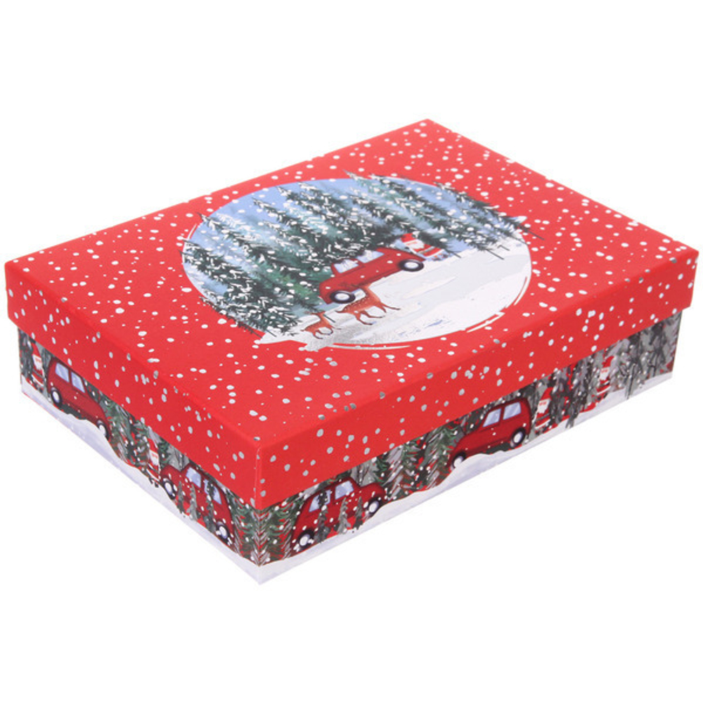 Коробка подарочная «Новогодний переполох» 27,5*19,5*7,5 см