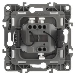 12-1102-03 ЭРА Выключатель с подсветкой, 10АХ-250В, IP20, Эра12, алюминий